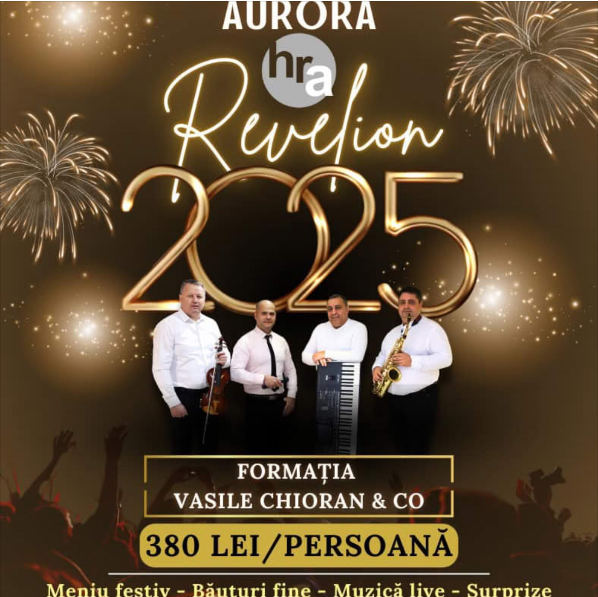 Întâmpină Noul An cu stil și eleganță! REVELION 2025 LA HOTEL-RESTAURANT AURORA