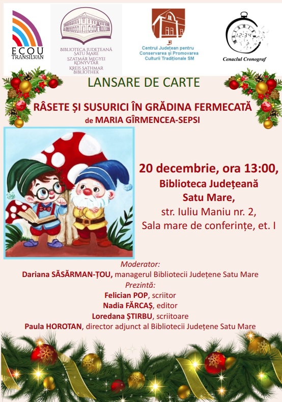 O carte în dar, în prag de Crăciun, pentru copiii de toate vârstele