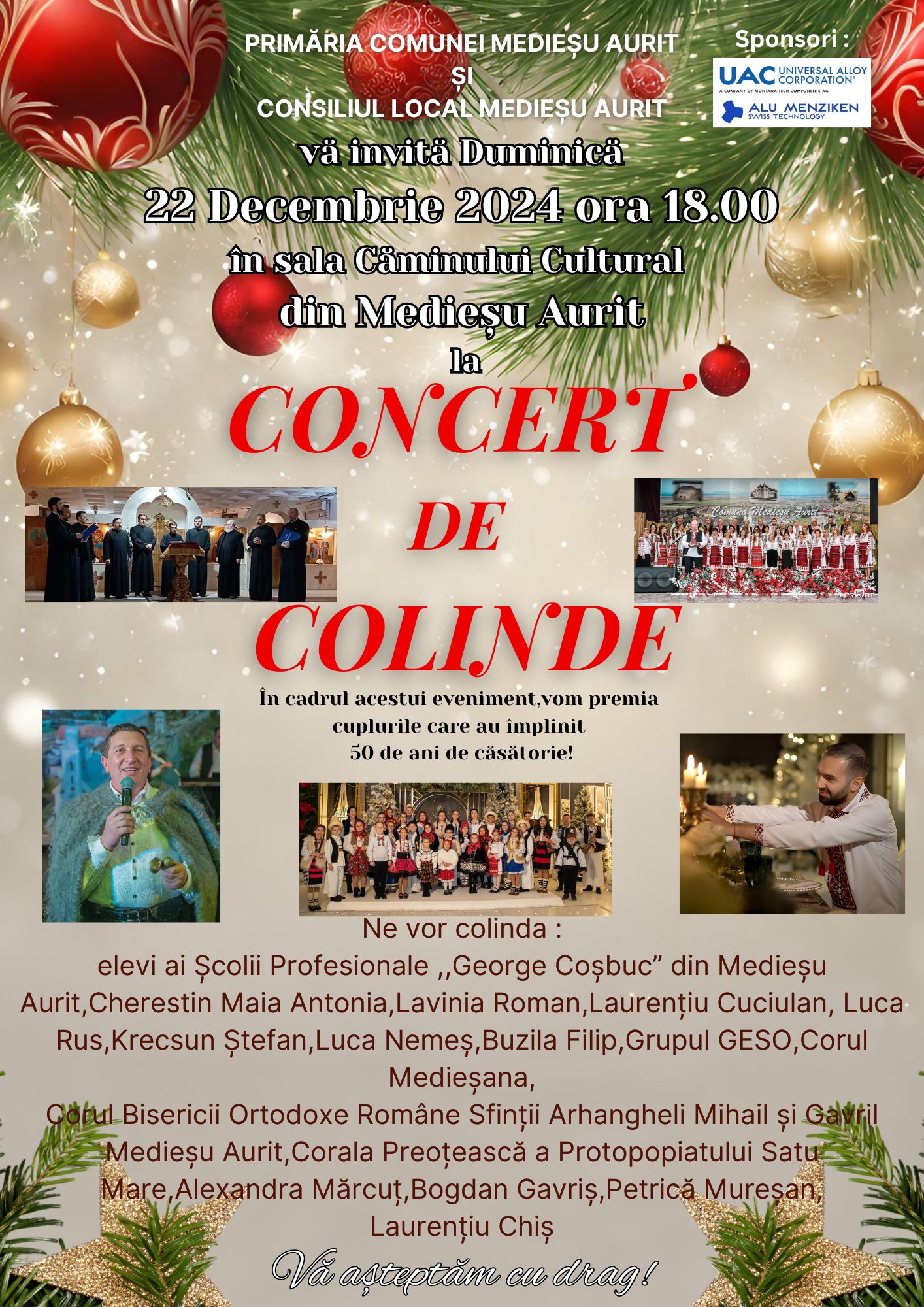 Concert de colinde la Medieșu Aurit