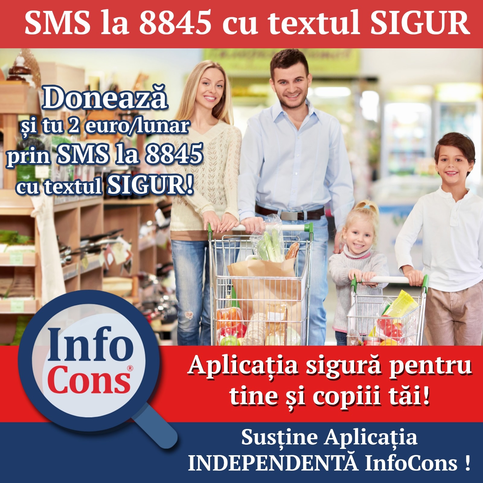 Aplicația InfoCons te ajută să ai copiii în SIGURanță ! Ajută-ne să te ajutăm !