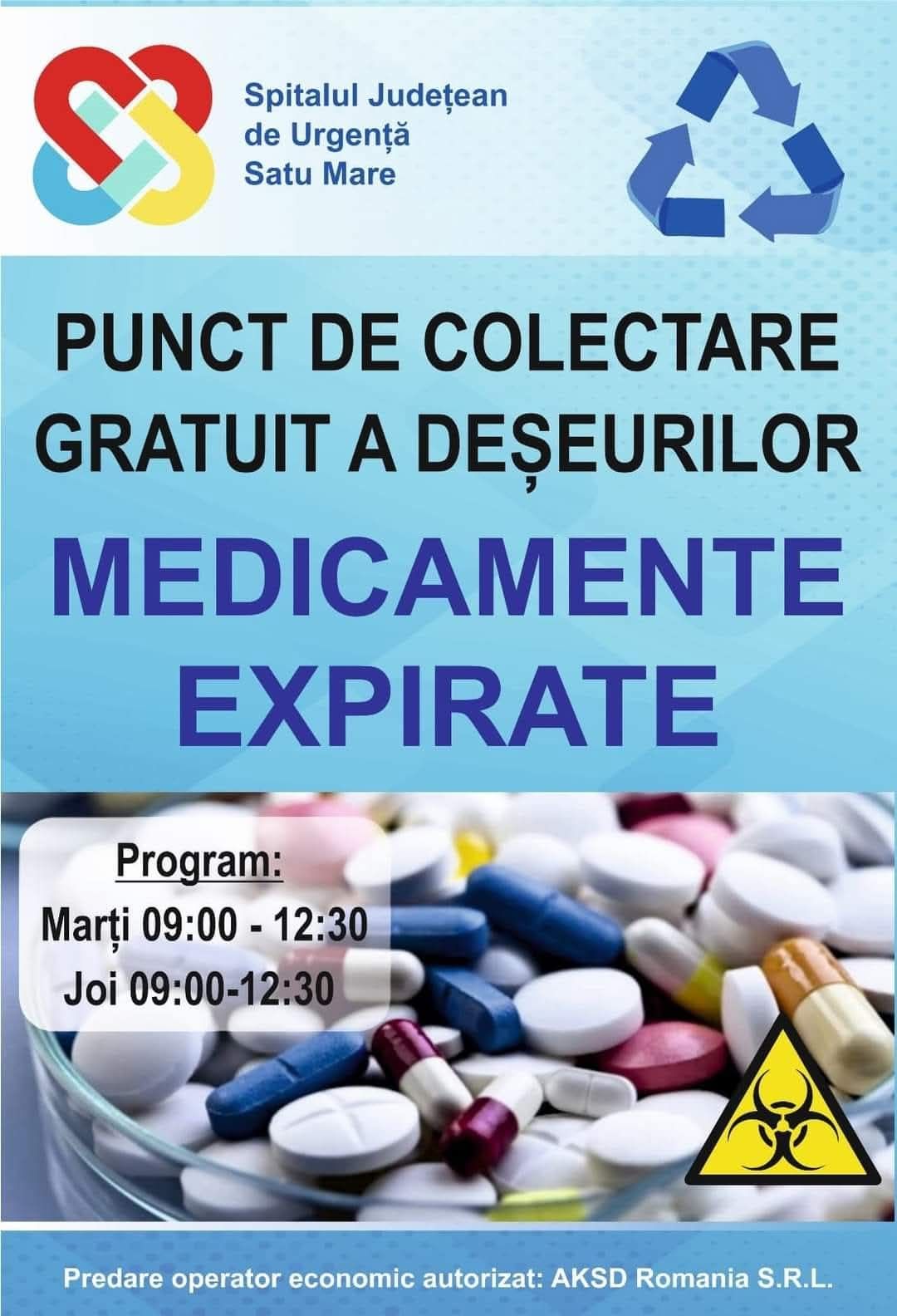 Programul de colectare a deșeurilor medicamentoase: 350,5 kg recuperate în 2024