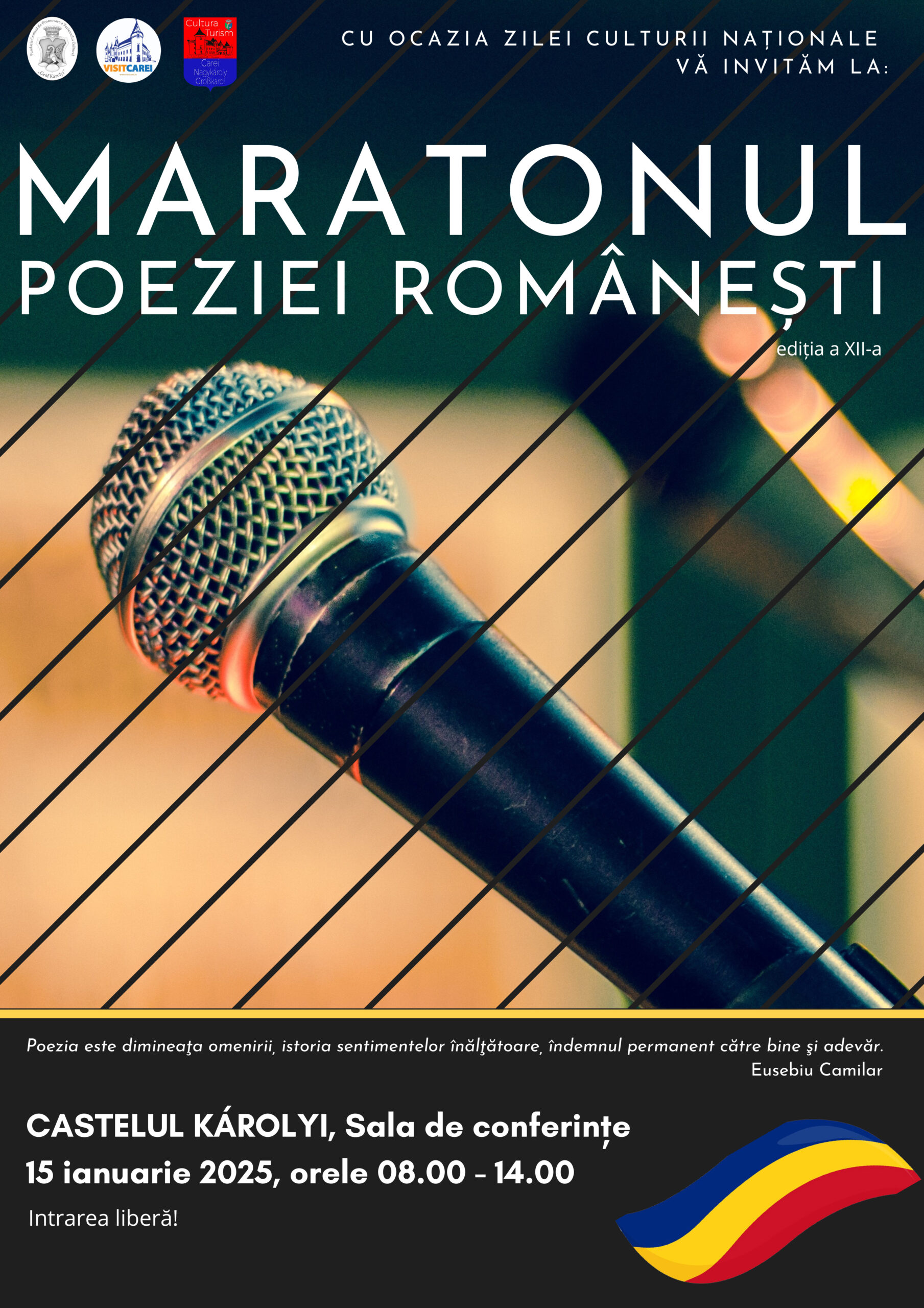 Maratonul Poeziei Românești, ediția a XII-a, la Castelul Károlyi