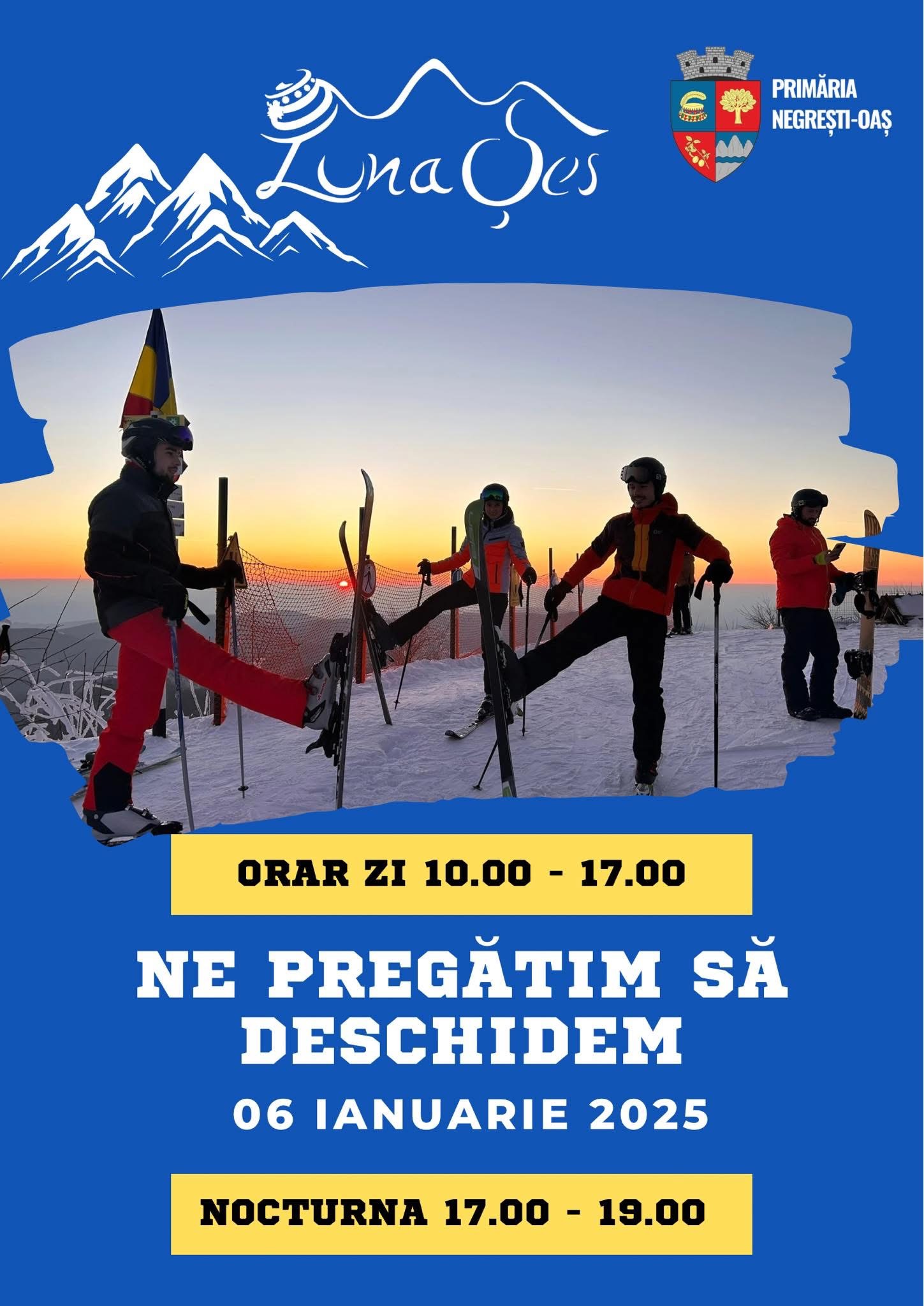 Se dă startul sezonului de schi la Pârtia Luna Șes