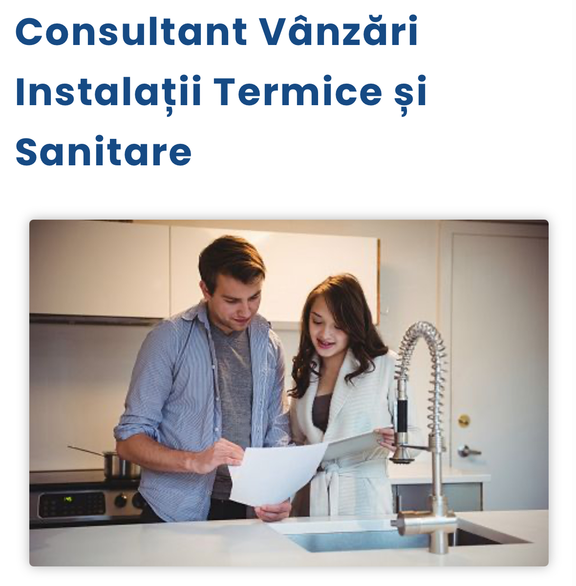 Lebăda Satu Mare angajează un consultant vânzări instalații termice și sanitare