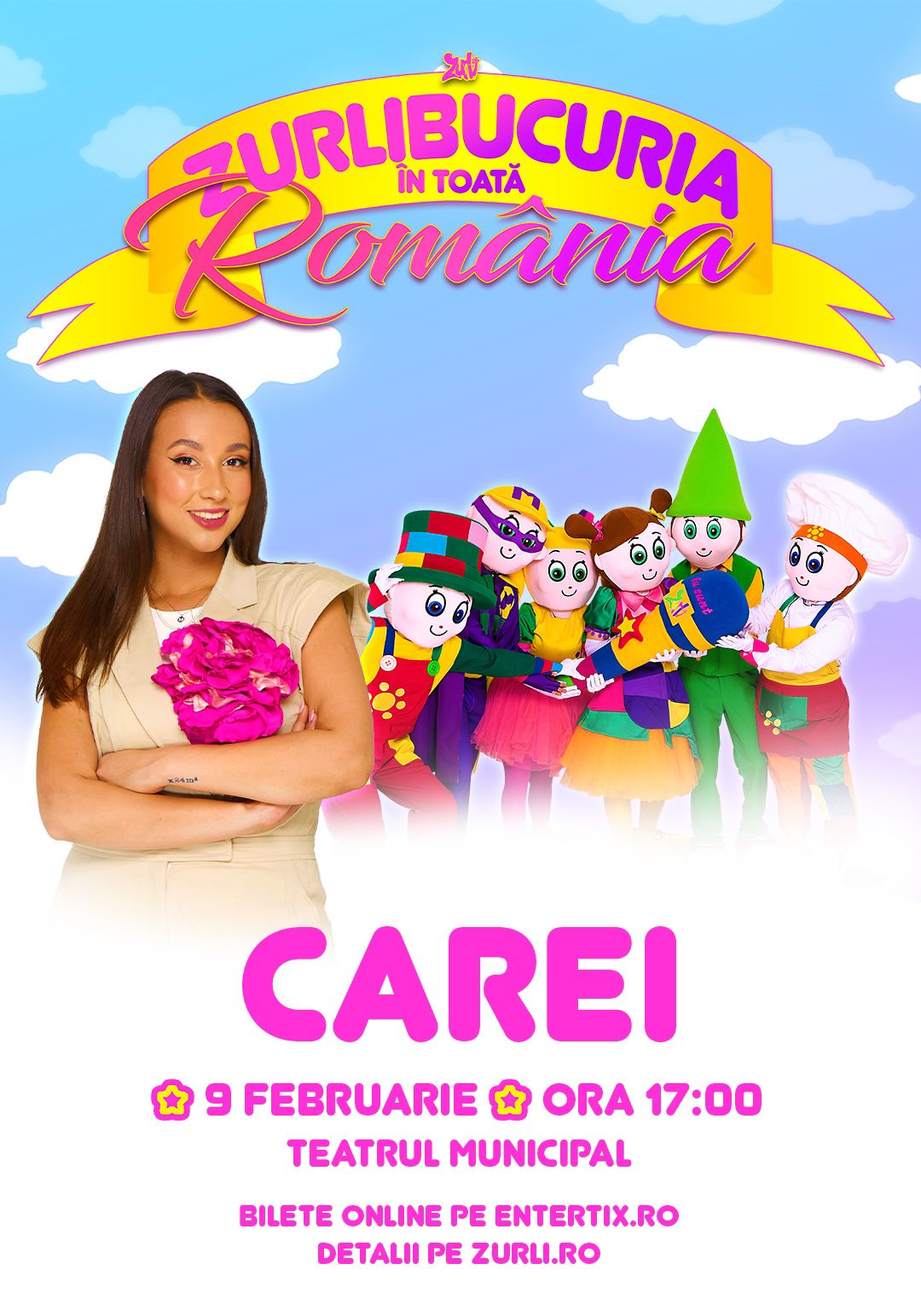 Gașca Zurli aduce ZurliBucuria la Carei! Spectacol de neuitat pentru întreaga familie