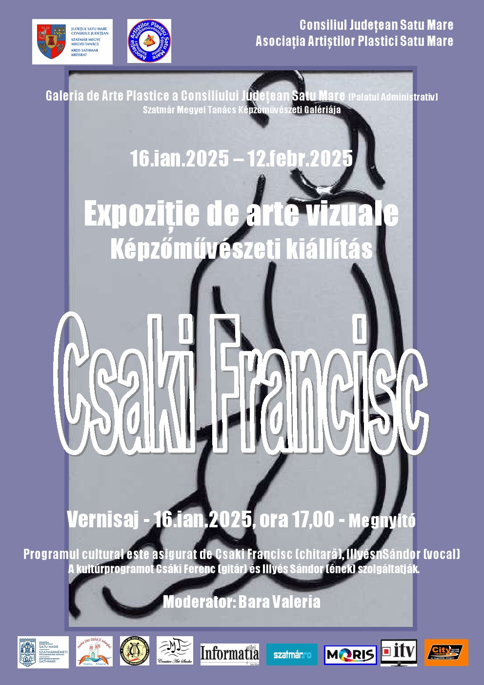 Vernisajul expoziției de Arte Vizuale la Galeria de Arte Plastice a Consiliului Județean Satu Mare