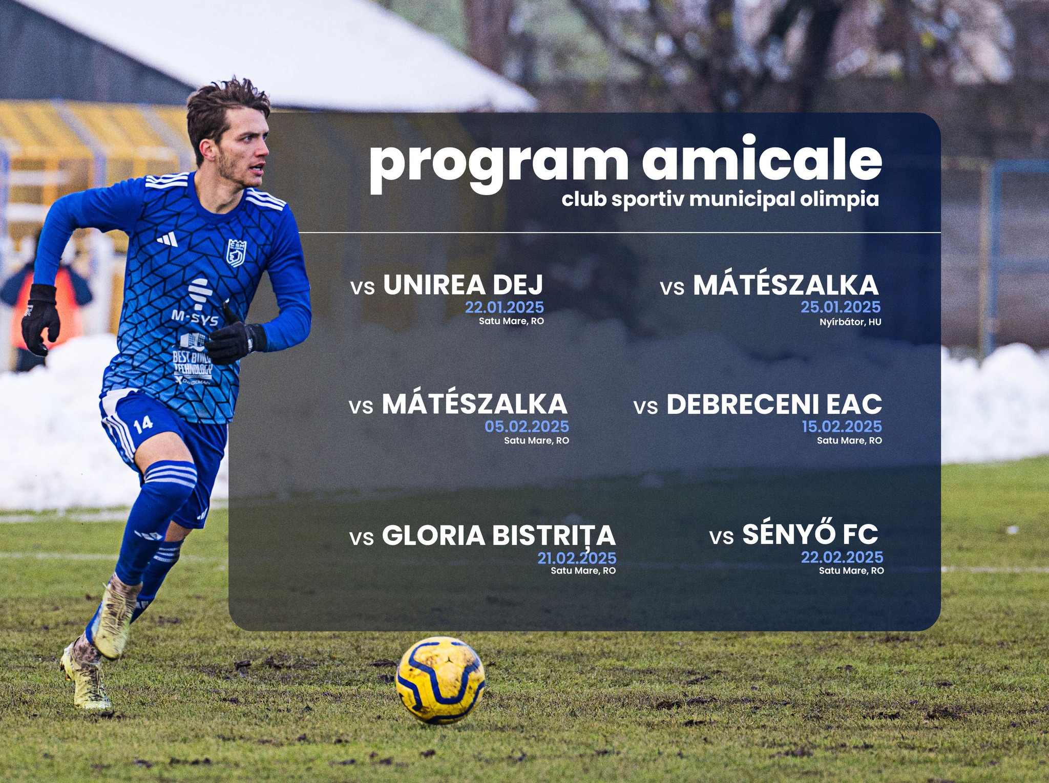 Primul amical pentru CSM Olimpia Satu Mare