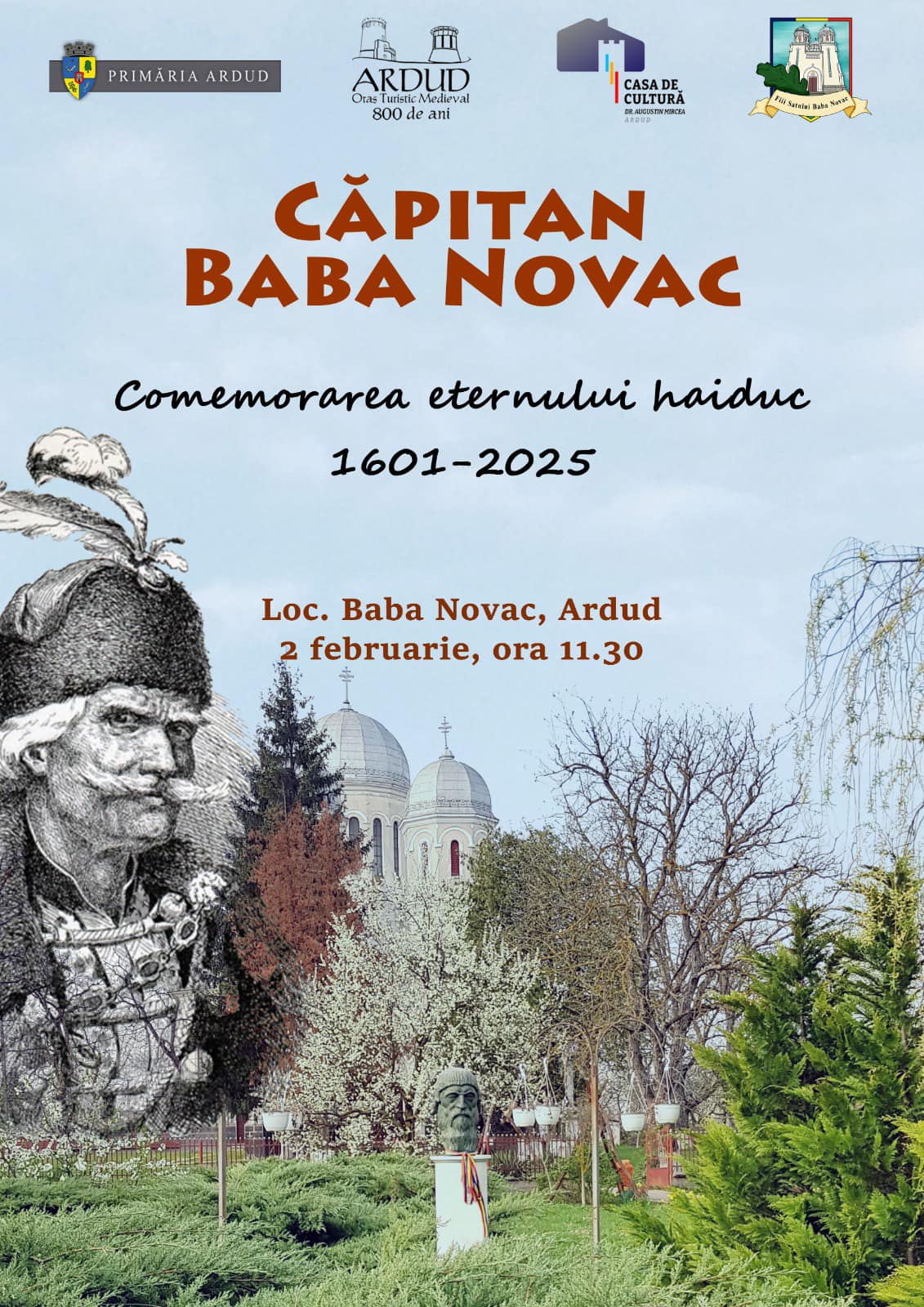 Comemorarea Căpitanului Baba Novac – 424 de ani de la moartea legendarului haiduc