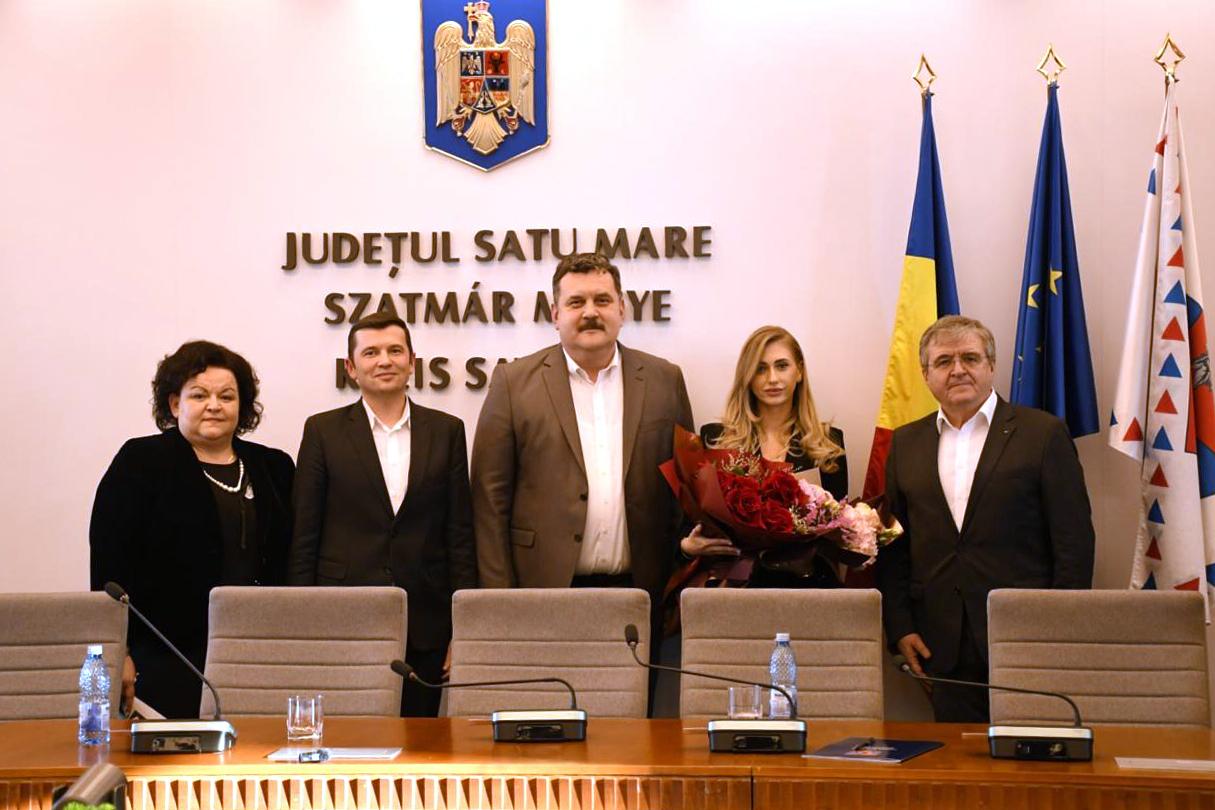 FOTOGALERIE. Roxana Petca, noul vicepreședinte din partea PSD al Consiliului Județean Satu Mare