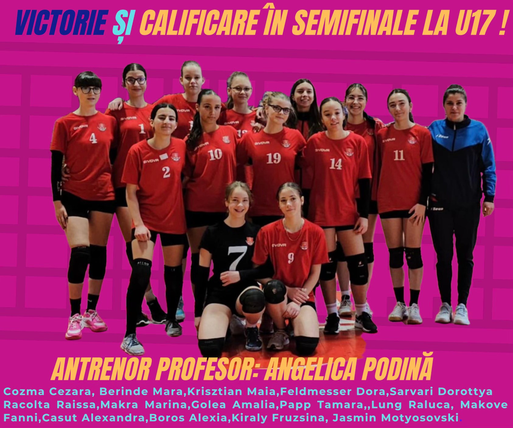 Calificare în semifinale pentru fetele de la LPS Satu Mare