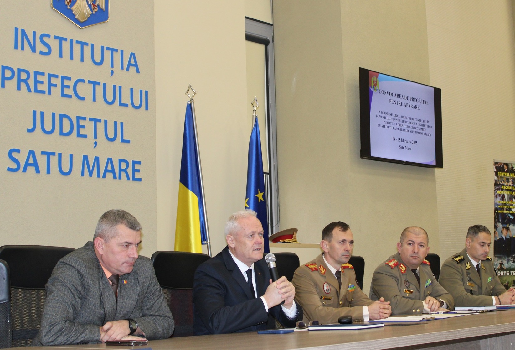 FOTO. Pregătiri pentru apărare, la Satu Mare. A doua ședință