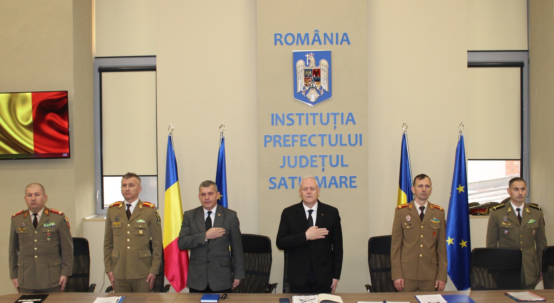 Sesiune de pregătire pentru apărare organizată la Instituția Prefectului Satu Mare