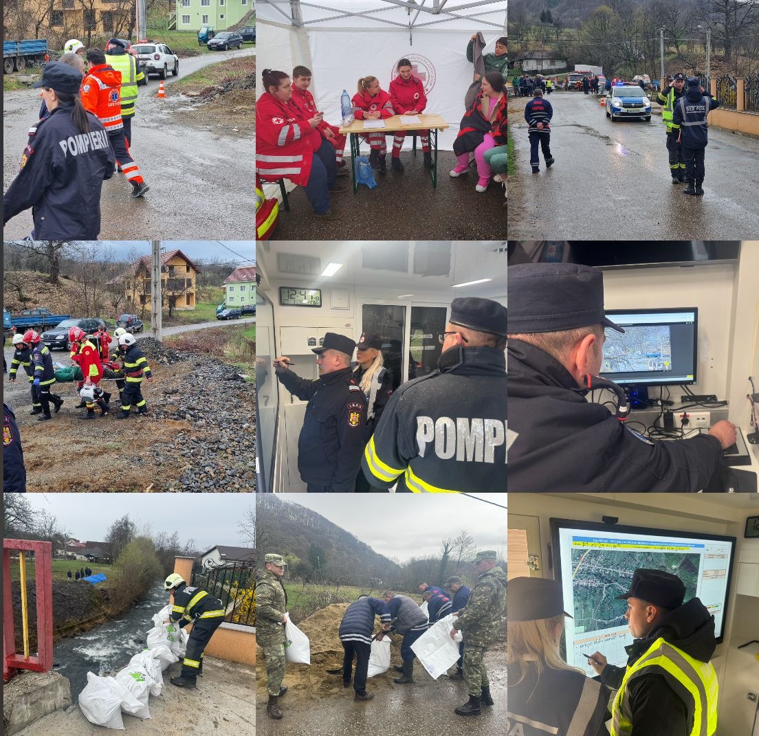 Exercitiu tactic județean de gestionare a unei situații de urgență organizat de ISU Satu Mare