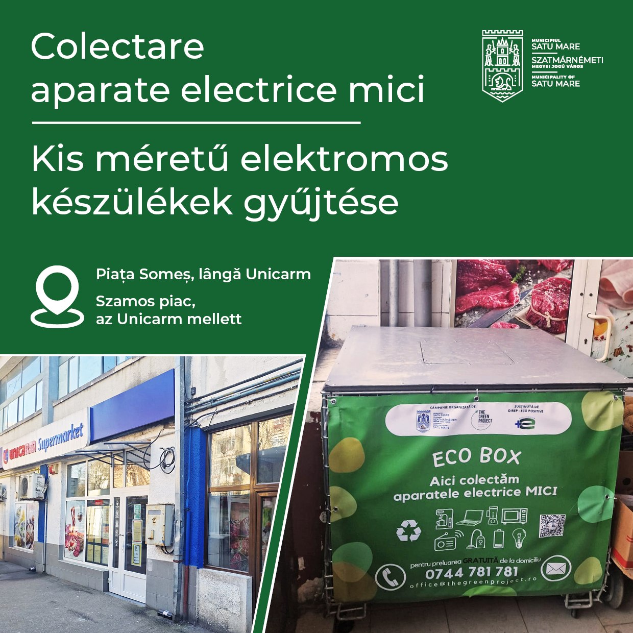 Un nou pas pentru protejarea mediului: EcoBox disponibil în Piața Someș!