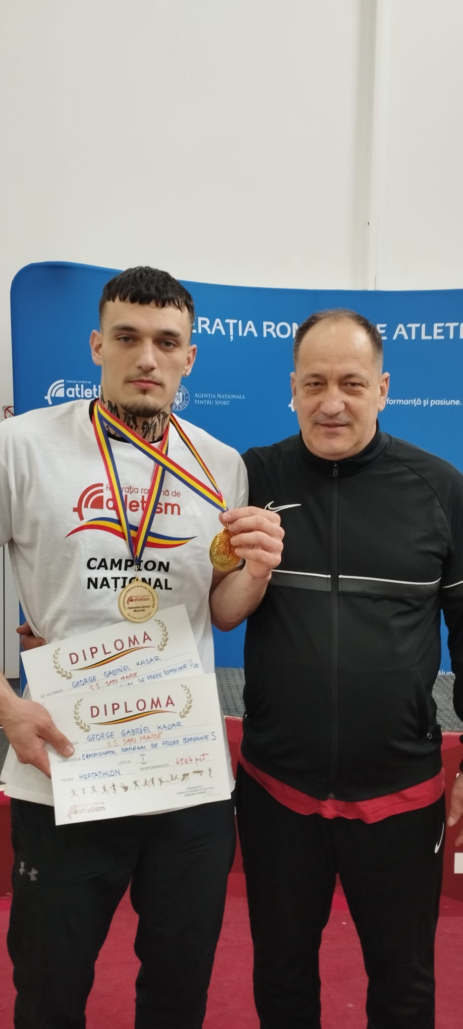 Trei medalii de aur și una de bronz obșinute de atleții sătmăreni la Naționalele de Probe Combinate