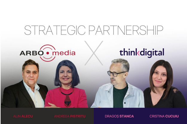ARBOMEDIA și THINKDIGITAL anunță demararea unui parteneriat strategic pentru lansarea celei mai ample oferte naționale de spații publicitare multimedia din România
