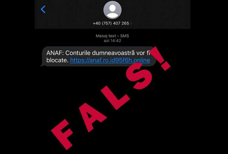 ANAF nu are glume-n program! Avertizment cu privire la mesaje SMS false, transmise în numele instituției