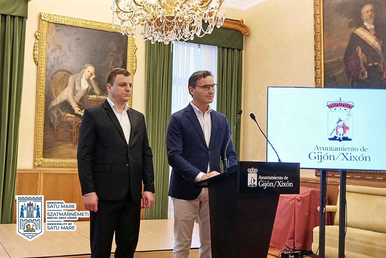 FOTO. Vizită oficială în Spania: Viceprimarul Raul Băbţan, în Gijón pentru consolidarea relațiilor bilaterale