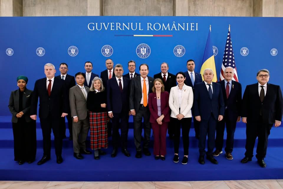Întrevederea premierului Marcel Ciolacu cu o delegație a Congresului Statelor Unite ale Americii