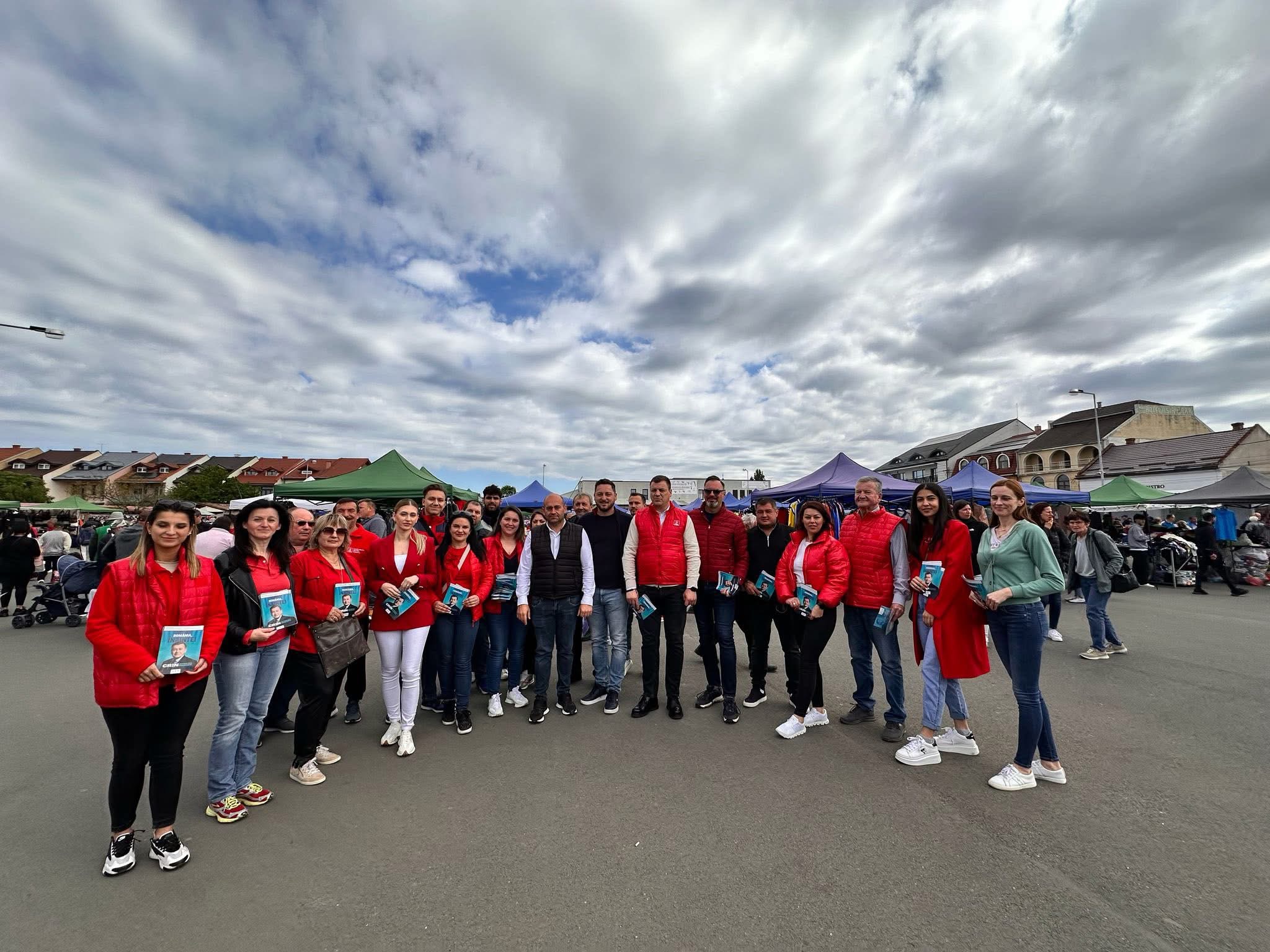 FOTO. PSD Satu Mare continuă campania electorală pentru promovarea și susținerea candidatului Crin Antonescu