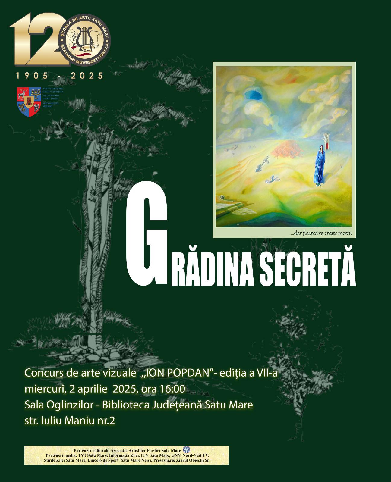 Arta prinde viață la Satu Mare: Concursul Internațional de Pictură și Grafică „Ion Popdan” ajunge la ediția a VII-a