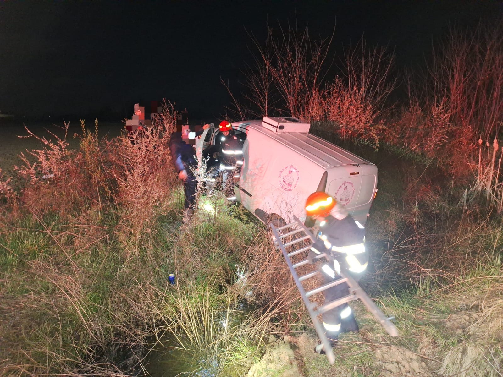 Șofer blocat în autovehicul în urma unui accident în localitatea Păulești.