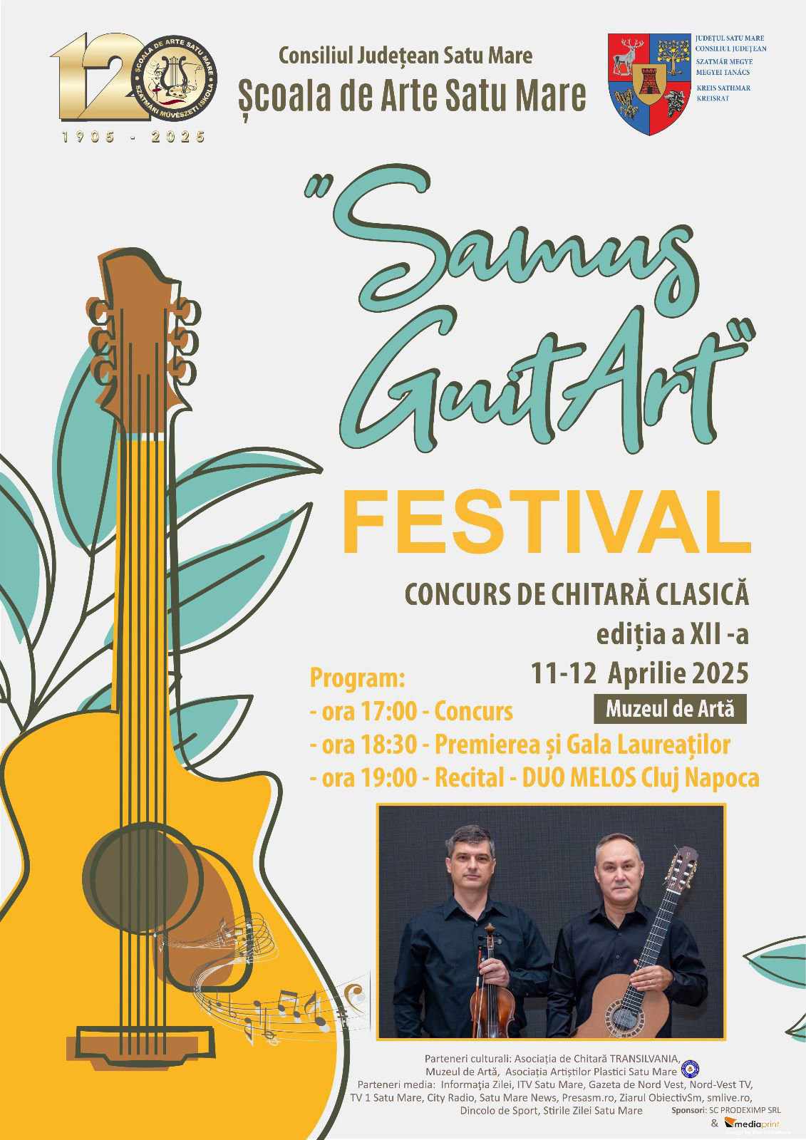 Satu Mare găzduiește a XII-a ediție a Concursului de chitară clasică „Samus GuitArt” – un eveniment de prestigiu pentru iubitorii muzicii