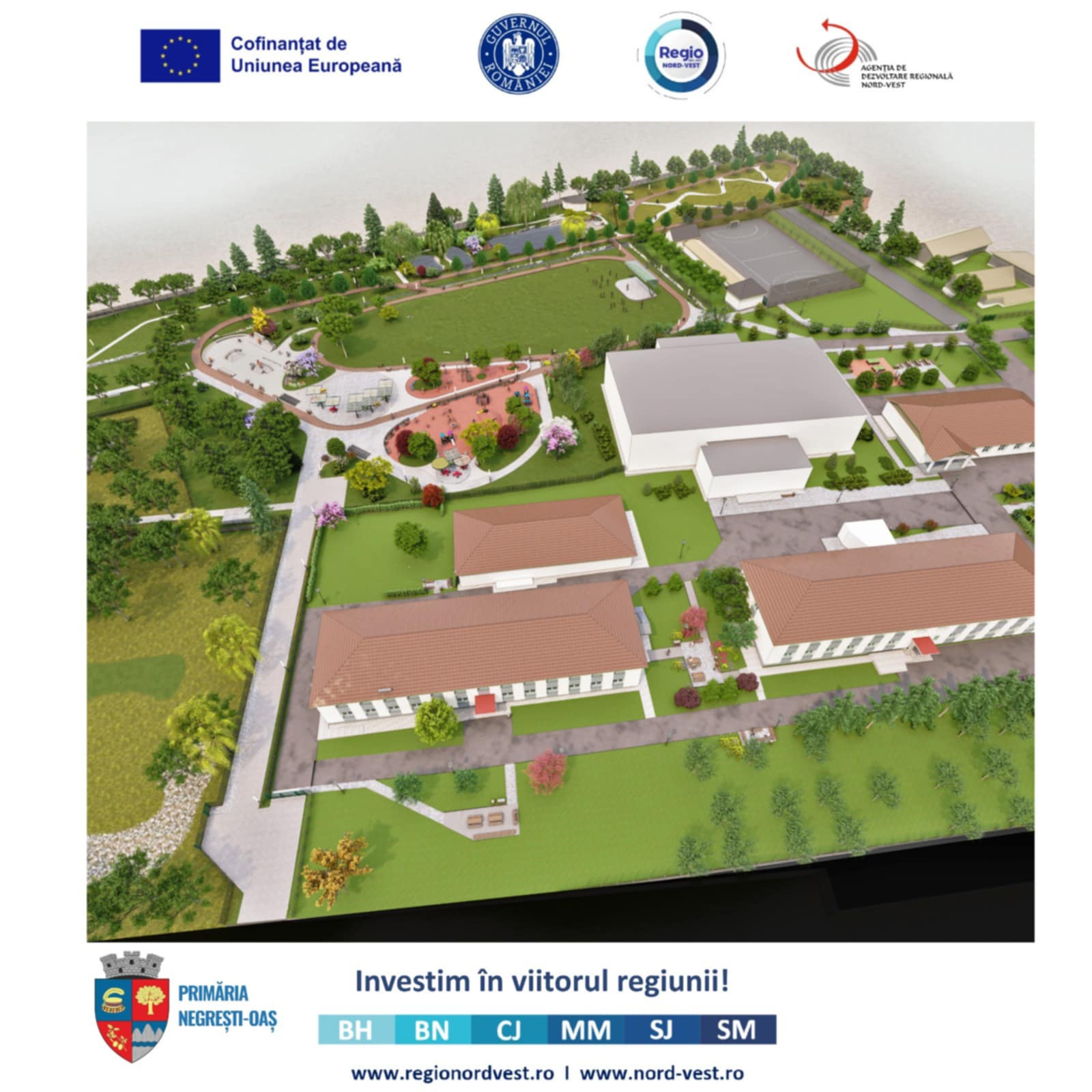 TRANSFORMARE. Un nou început pentru Negrești-Oaș: curtea Liceului Tehnologic se transformă într-un spațiu urban inteligent