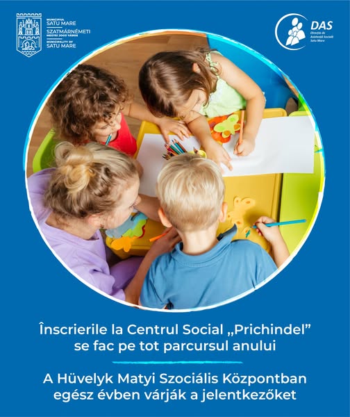 Sprijin pentru familiile vulnerabile din Satu Mare: Centrul Social „Prichindel” oferă servicii gratuite pentru copiii cu vârsta între 1 și 6 ani