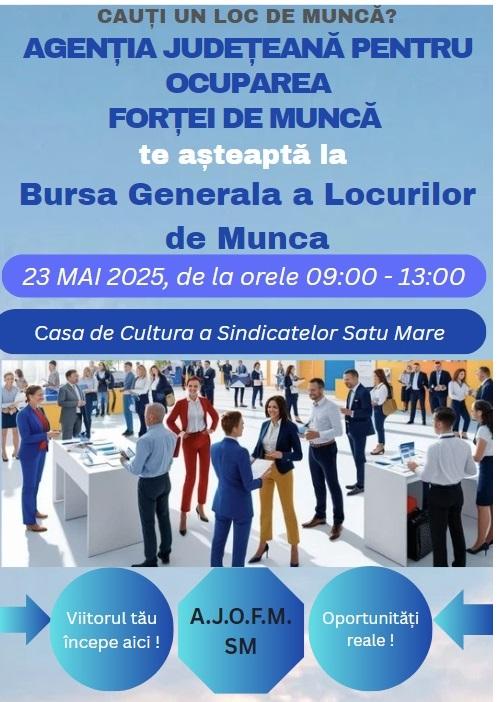 Bursa Generală a Locurilor de Muncă la Carei și Satu Mare