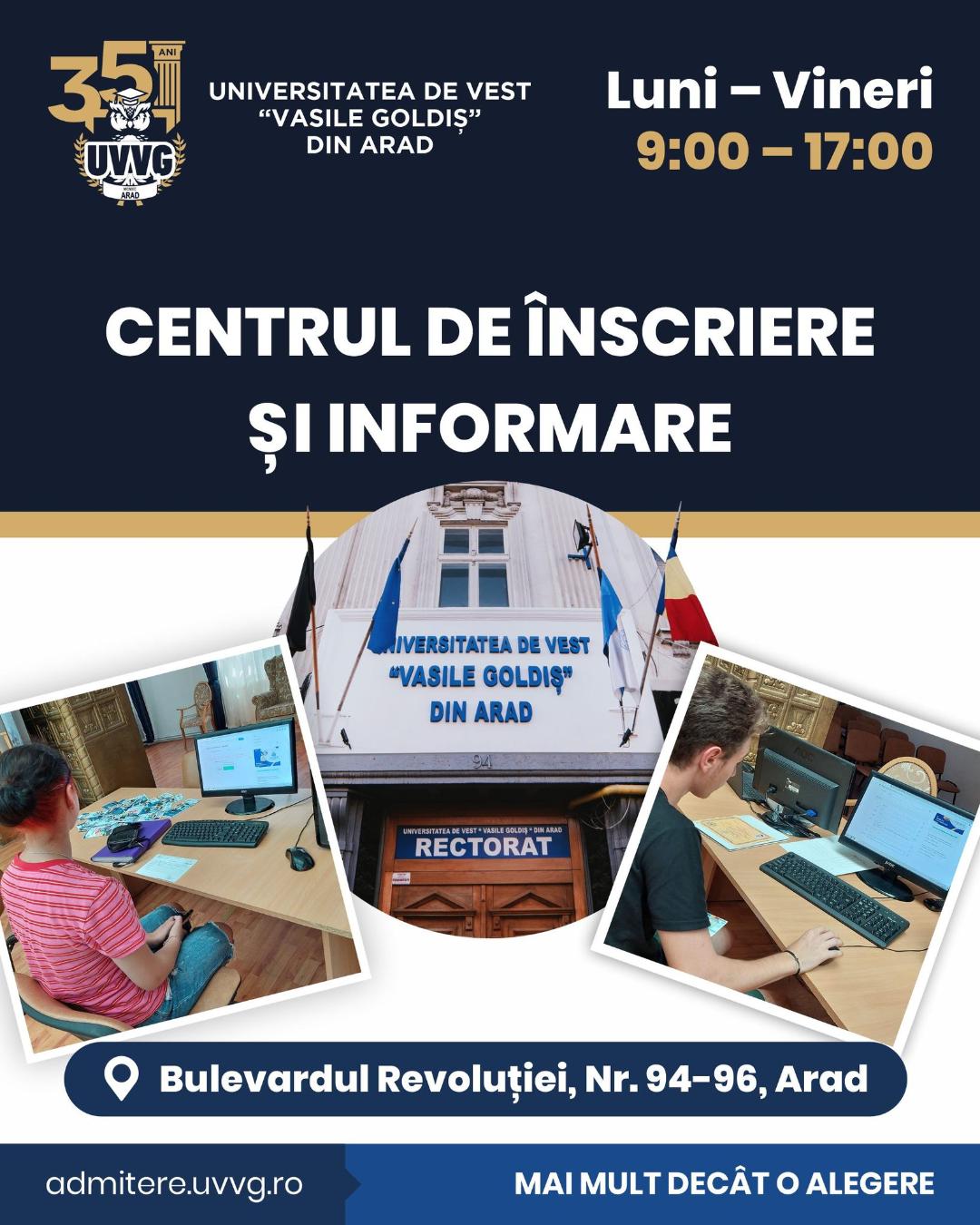 S-a deschis Centrul de Înscrieri și Informare la UVVG