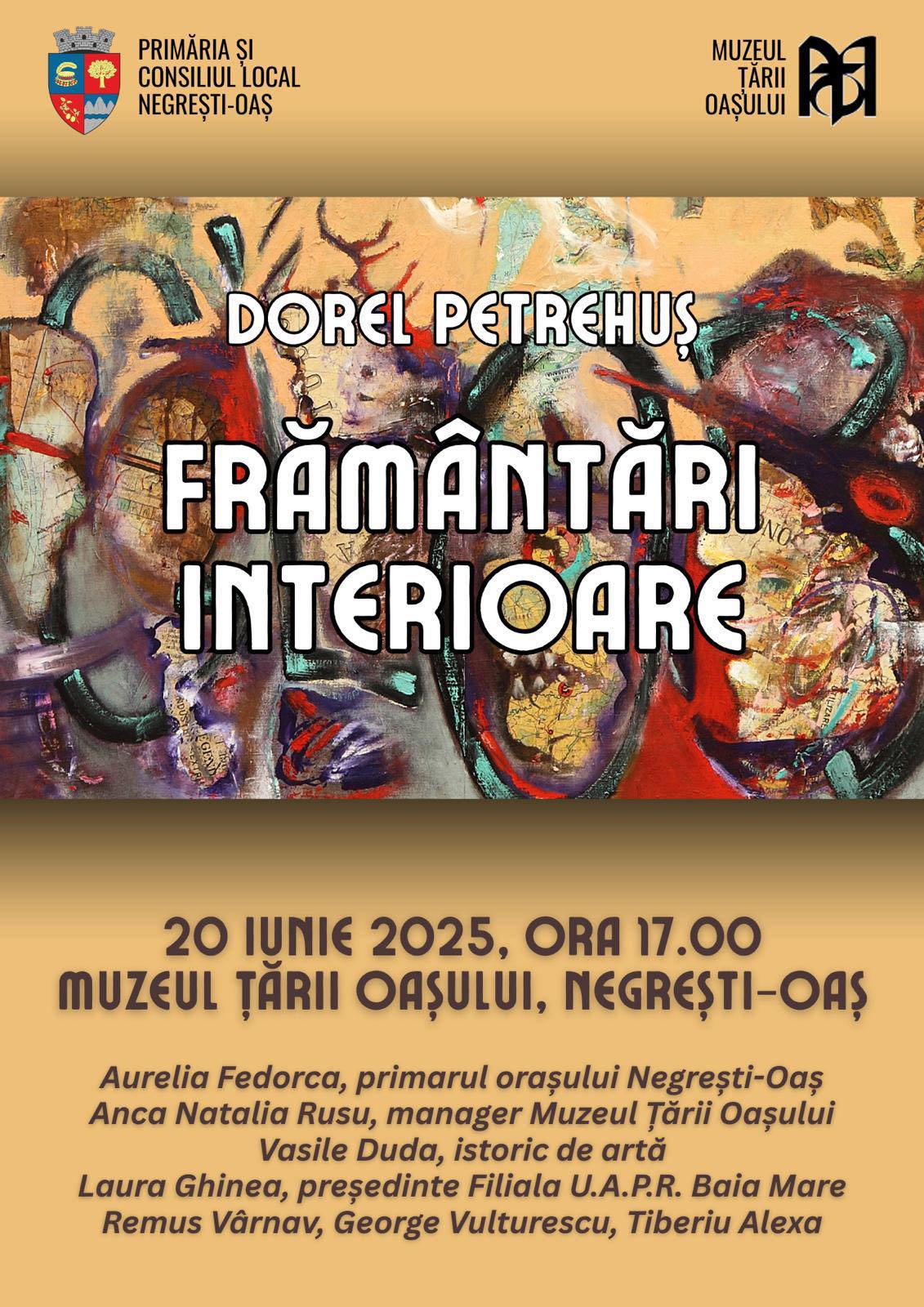 ARTĂ. „Frământări interioare” – expoziția prin care Dorel Petrehuș își deschide sufletul către comunitate