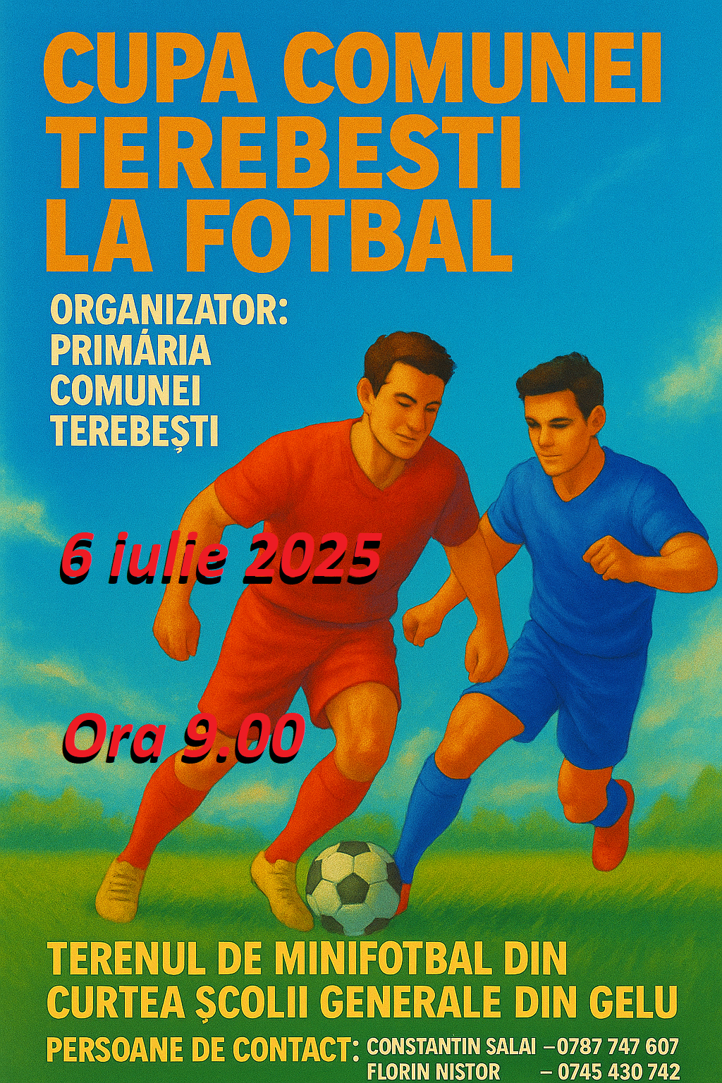 Fotbalul renaște la Terebești: Prima ediție a Cupei Comunei Terebești!