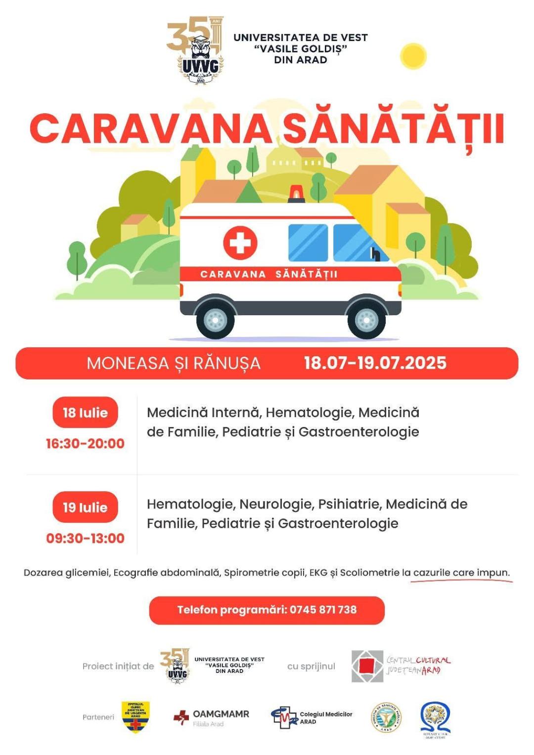 UVVG dă startul unei noi ediții a „Caravanei Sănătății”