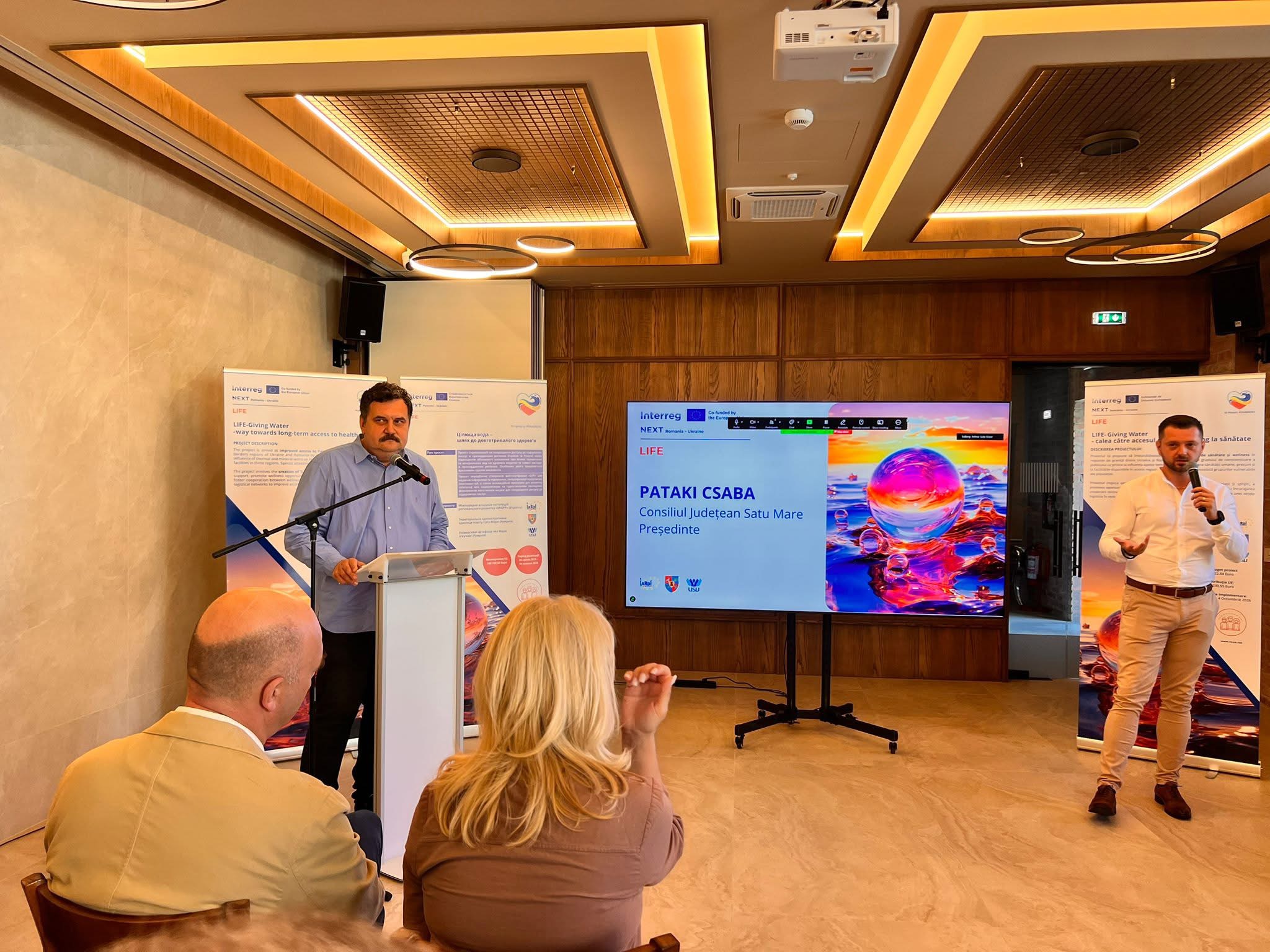 Consiliul Județean Satu Mare a lansat proiectul „Life-Giving Water – way towards long-term access to health” (LIFE)