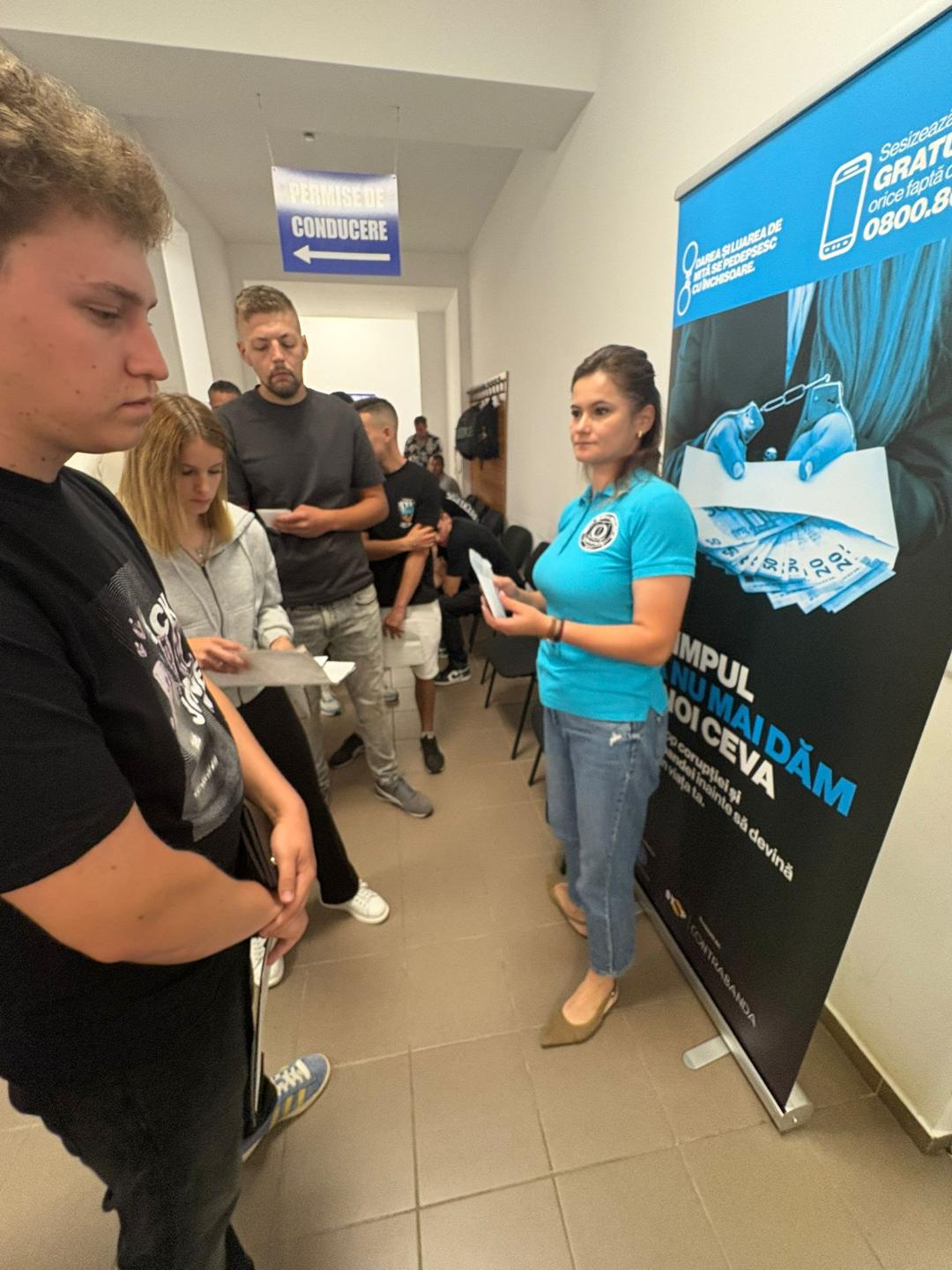 Activități de educație pentru promovarea integrității desfășurate în cadrul campaniei ,,E timpul să nu mai dăm și noi ceva”