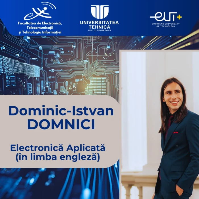 Un sătmărean în vârful excelenței academice: Dominic-Istvan Domnici, șeful promoției 2025 la UTCN Cluj-Napoca