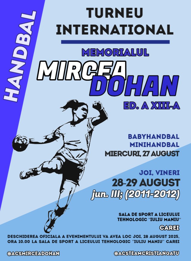 Memorialul Mircea Dohan de la Carei, la ediția cu numărul 13