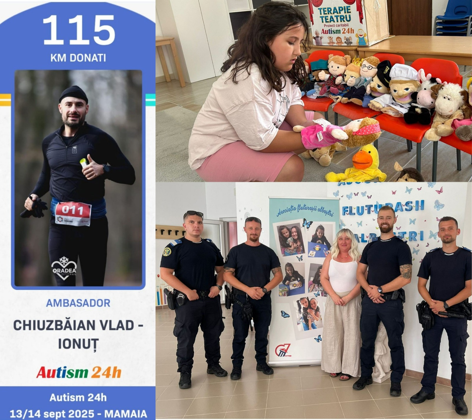 Un jandarm sătmărean aleargă pentru speranță: 115 kilometri transformați în sprijin concret pentru copiii cu autism