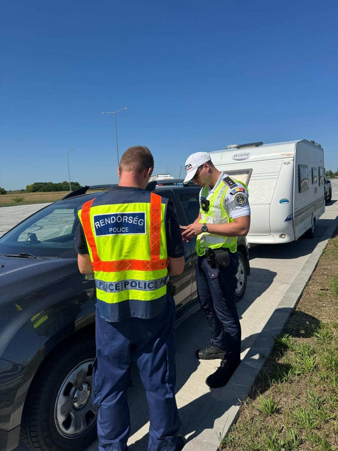 FOTO. Patrule mixte româno-maghiare, în misiune la Satu Mare până la sfârșitul lunii august