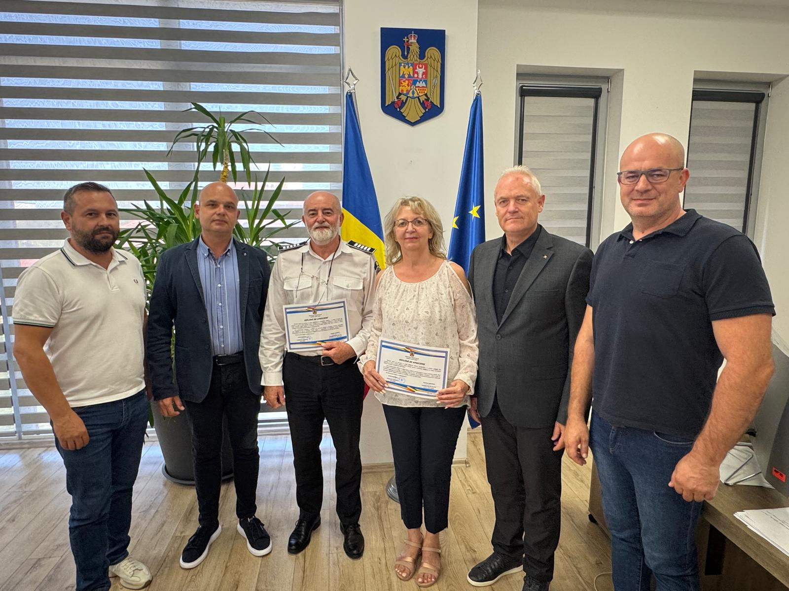 Șerban Delia Luminița și Medieșan Dumitru Dorel, colegi ai Instituției Prefectului Satu Mare, se retrag din activitate după o carieră dedicată serviciului public