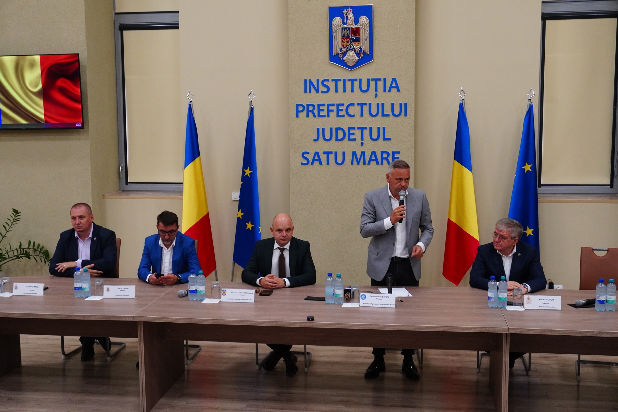 Ministrul Agriculturii, Florin Barbu, la Satu Mare: „Resping total documentul Comisiei Europene. Agricultura nu se face cu jaloane și ținte impuse!”