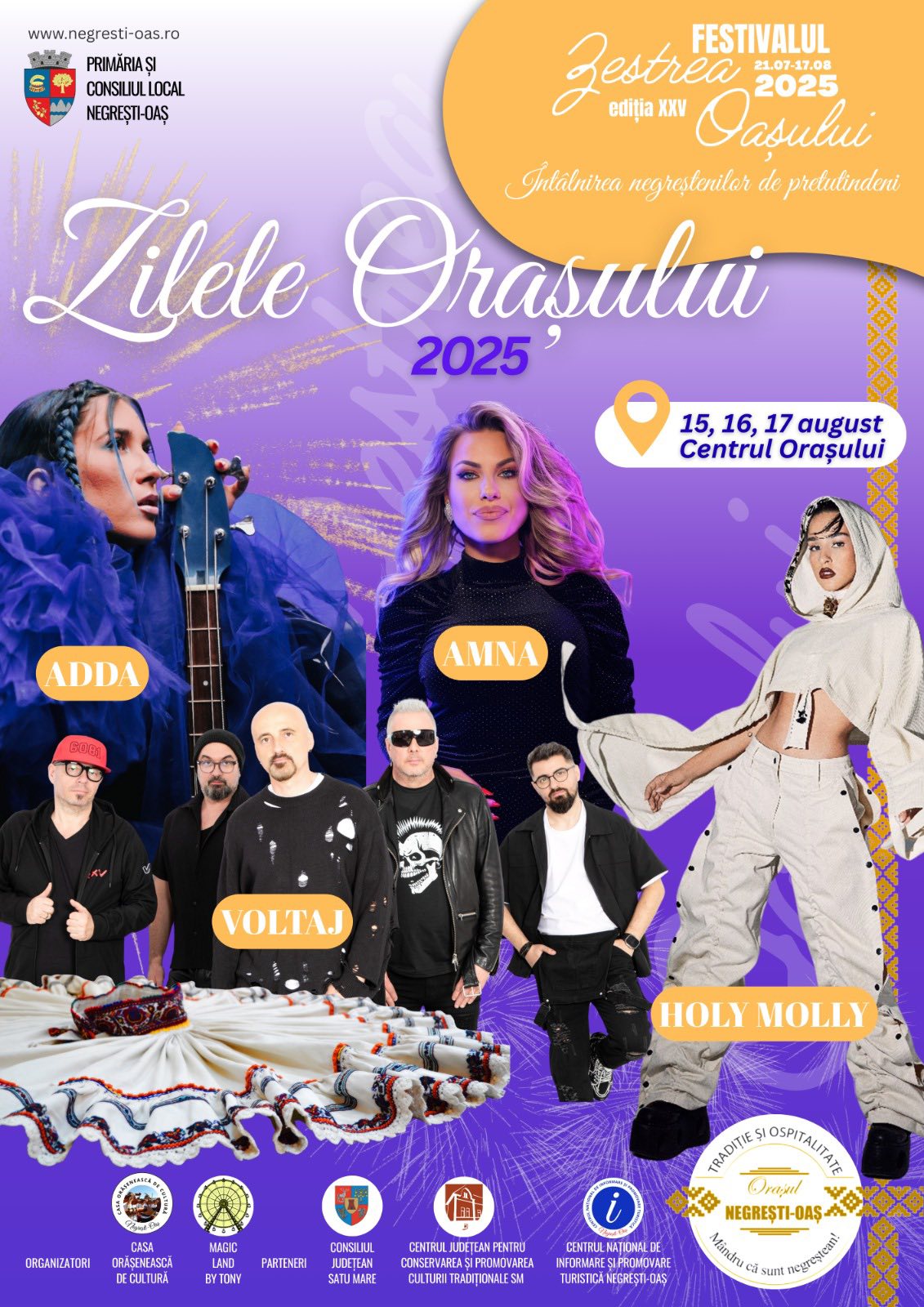 Negrești-Oaș petrece trei zile și trei nopți fără oprire – Zilele Orașului 2025, între tradiție și super show-uri