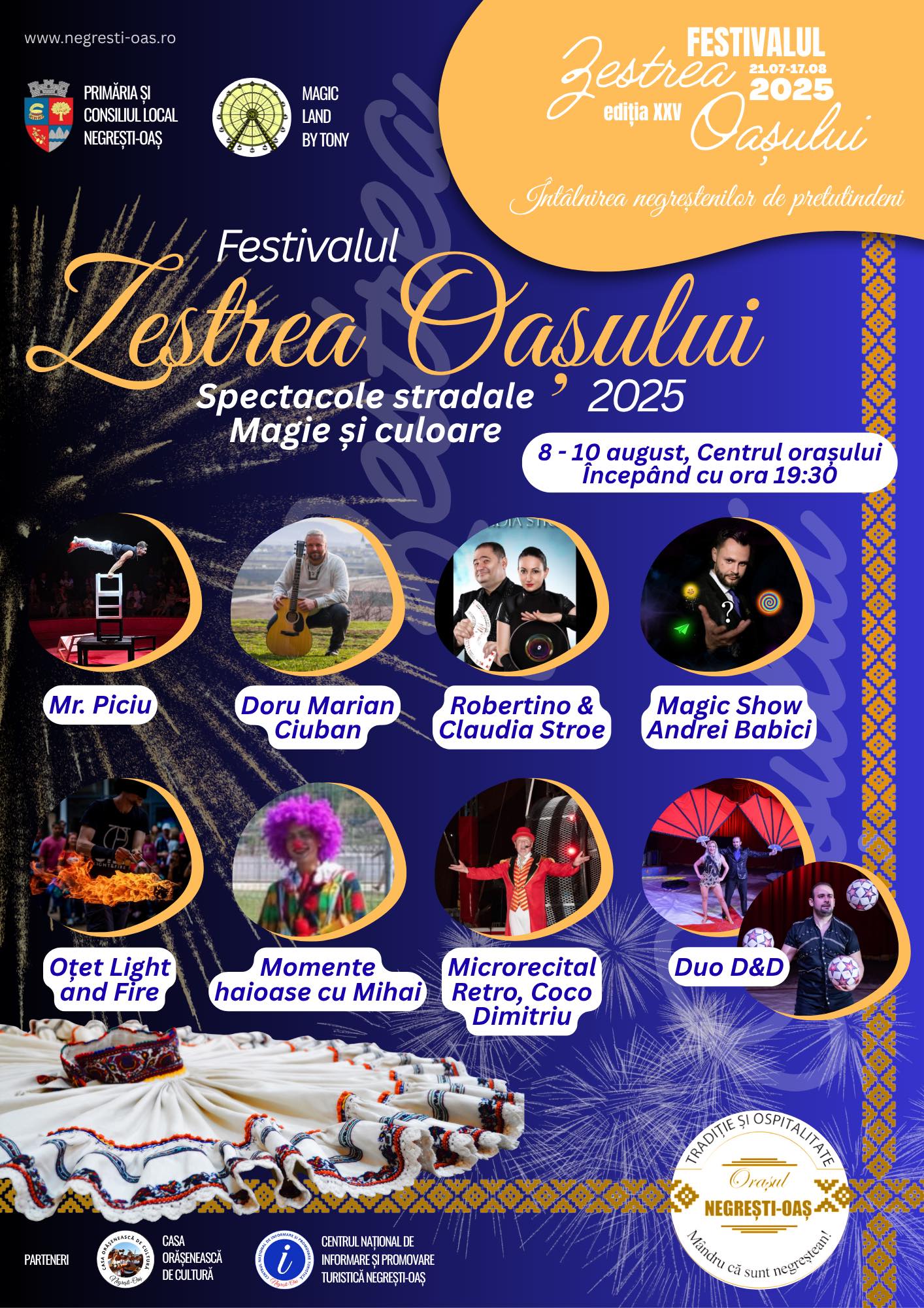 Magie, Culoare și Spectacol în Inima Țării Oașului – „Zestrea Oașului” 2025 promite 3 seri de poveste!