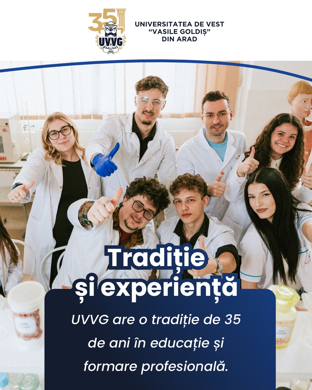 „Facultatea de Medicină UVVG Arad: peste 30 de ani de excelență și umanitate!” Sesiunea din septembrie – ULTIMA ȘANSĂ pentru a te înscrie în anul universitar 2025-2026!