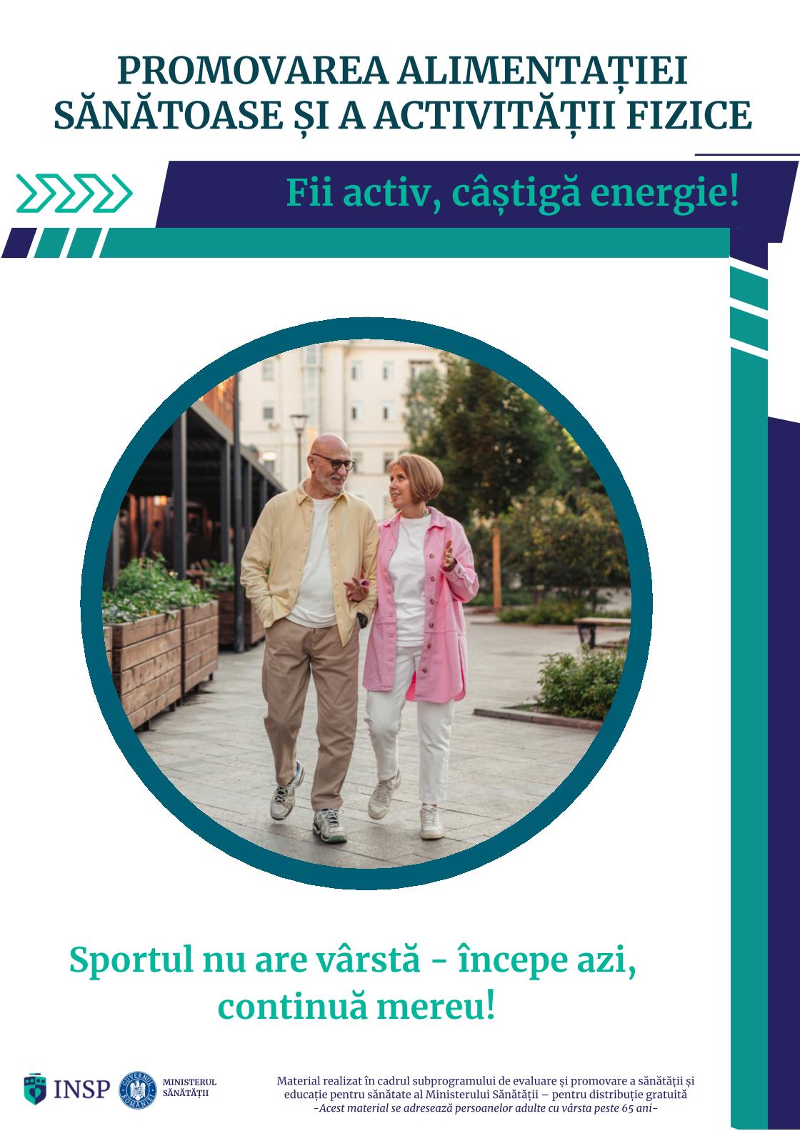 Promovarea  alimentației  sĂnĂtoase  și  activitĂții  fizice