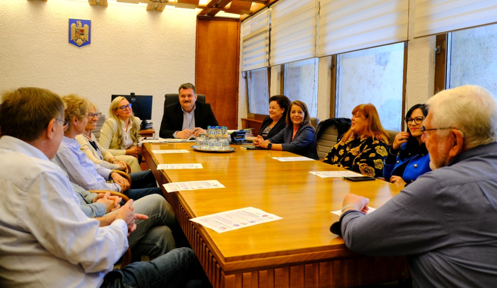 PARTENERIAT. Delegație germană în vizită la Consiliul Județean Satu Mare