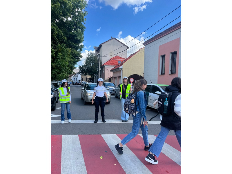 PATRULA ȘCOLARĂ ÎN ACȚIUNE - LECȚII DE SIGURANȚĂ RUTIERĂ CU CEI TINERI