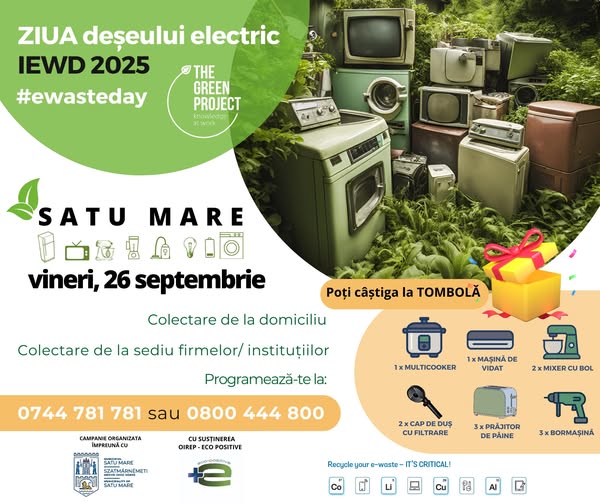Colectare deșeuri electrice și electronice la Satu Mare