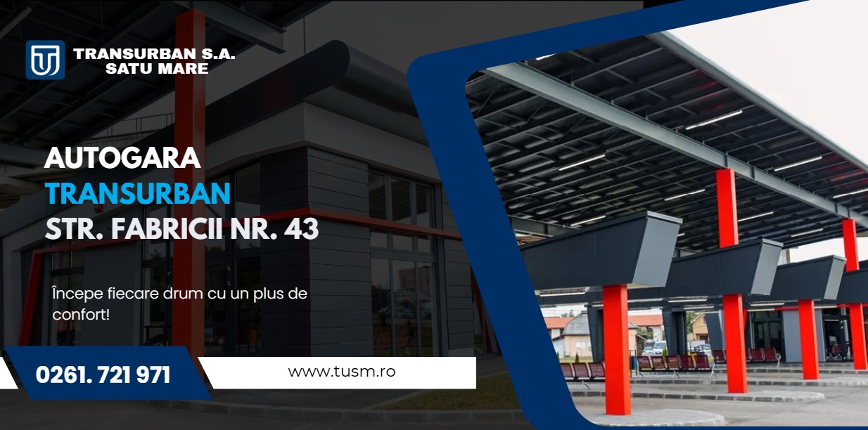 PRECIZĂRI. Transurban Satu Mare: „Autogara modernă de pe strada Fabricii este funcțională și pregătită pentru utilizare”